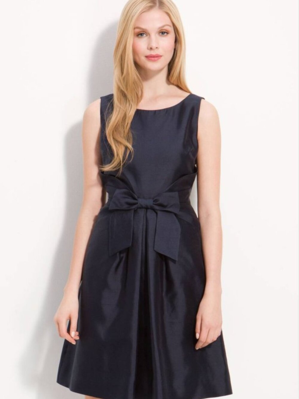 Kate Spade New York Jillian Dress Size 8 - Navy Silk - Worn Once